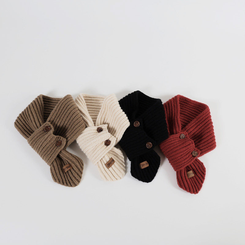 儿童毛线围巾秋冬时尚交叉保暖宝宝新款百搭针织围脖纯色韩版脖套,童装/婴儿装/亲子装,围巾,淘宝优惠券,粉丝福利购,淘宝优惠卷