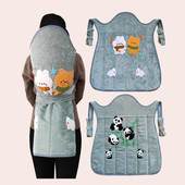 云南婴儿背带老式 贵州传统宝宝背巾四川外出小孩背布背扇背被后背