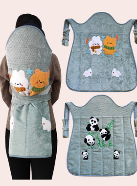 云南婴儿背带老式贵州传统宝宝背巾四川外出小孩背布背扇背被后背