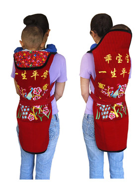 云南老式背带婴儿四川传统小孩背巾宝宝背娃背扇多功能背被裹背布