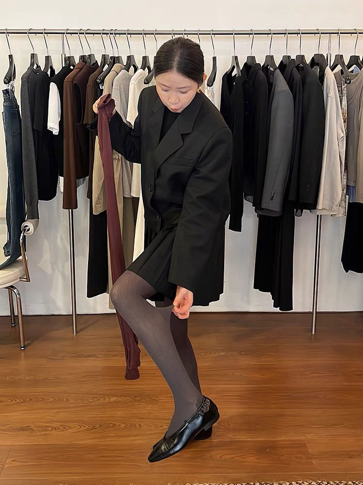 陈姬儿网红同款秋季新款系连裤袜压力打底裤丝袜光腿神器袜子5317