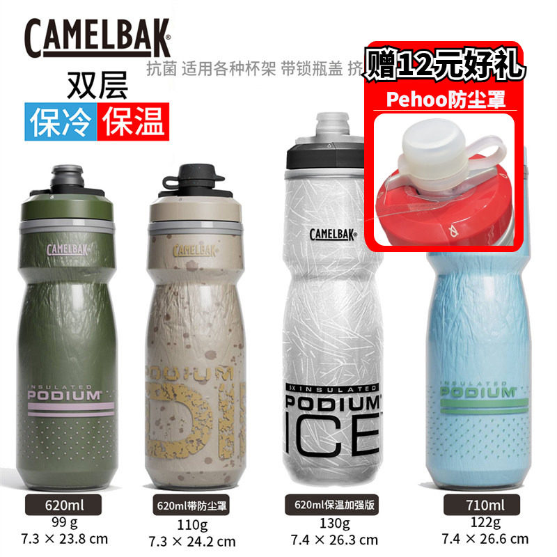 6折25新款美国Camelbak驼峰户外运动保温Podium快饮骑行水壶跑步