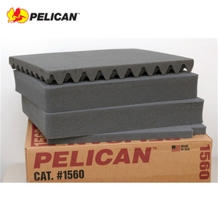 美国PELICAN安全箱配件原装预切割格子手撕海绵1510 1535 1615