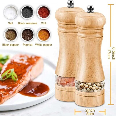 Manual Pepper Grinder Wooden Salt And Pepper Mills Multi
