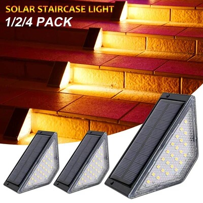24LED Solar Stair Lights Solar Step Light Outdoor Anti-theft