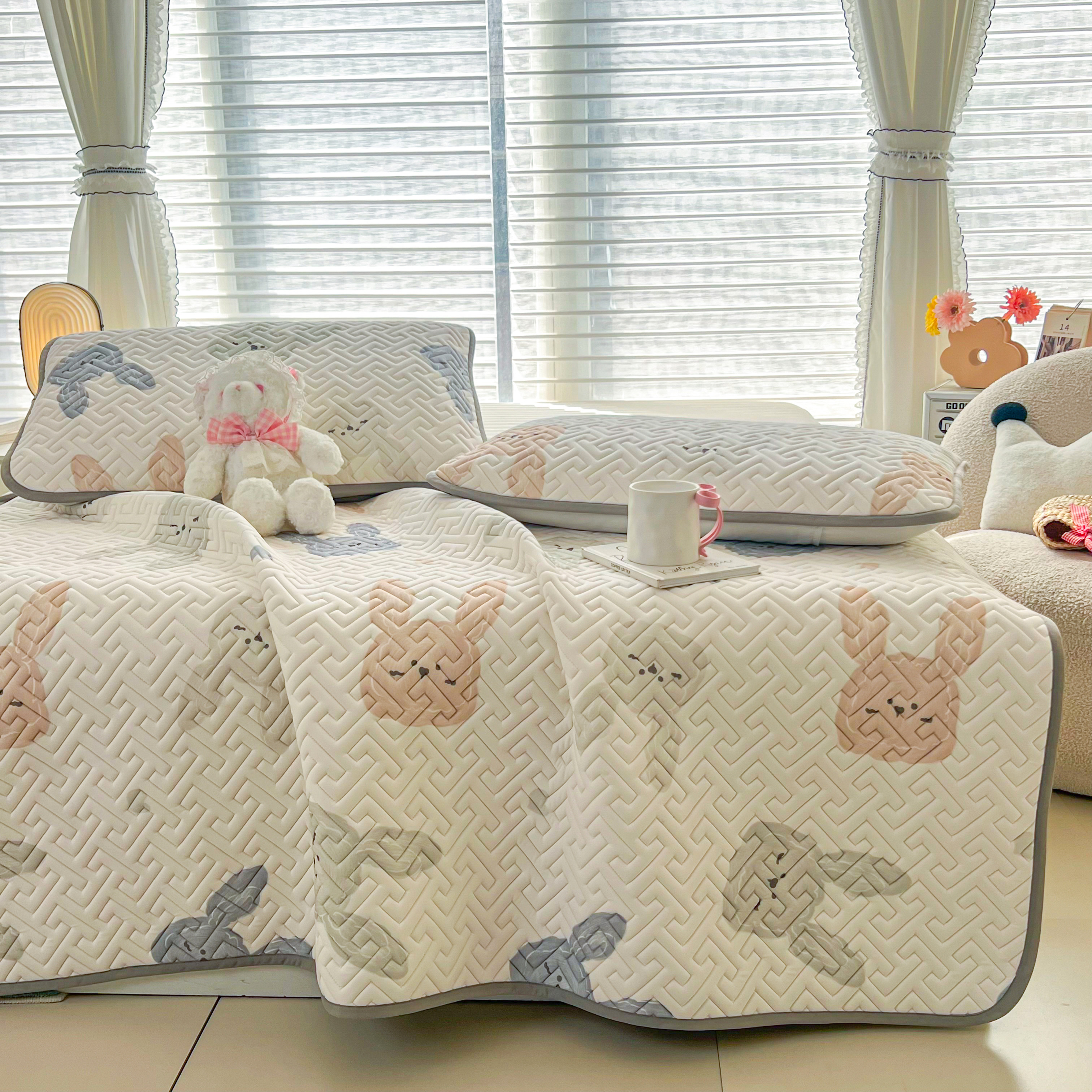 乳胶冰丝凉席三件套床笠款空调软席天丝席床单可水机洗空调席夏季,床上用品,乳胶席,淘宝优惠券,粉丝福利购,淘宝优惠卷