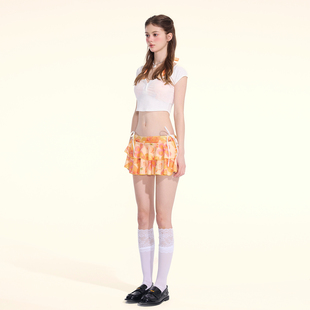 假面猫 泰式独特比基尼四件套分体保守罩衫度假风绝美温泉泳衣女