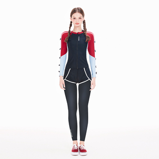 长裤 假面猫 防晒长袖 分体保守罩衫 女士运动游泳衣 泳衣女2026新款