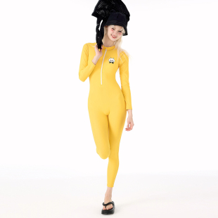 专业冲浪服浮潜水母衣 长裤 假面猫 多巴胺泳衣女连体全身防晒长袖
