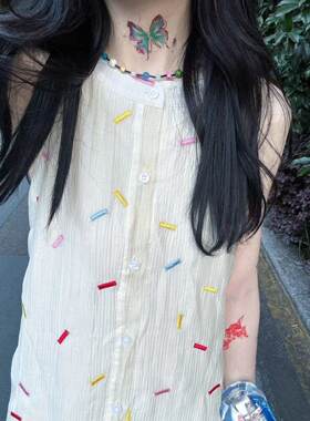甜美背心裙吊带裙小个子可爱碎花