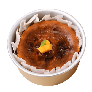 巴斯克油纸4/6/8英寸免折叠纸托模具烘焙甜品防油包装蛋糕切块垫