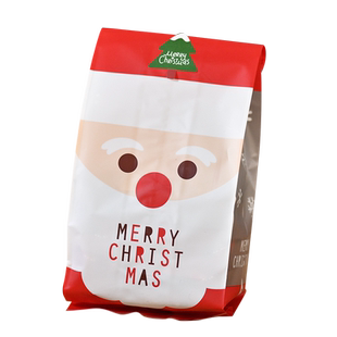 50个圣诞节日礼品袋丝带抽绳糖果回礼袋儿童礼物束口袋圣诞包装袋