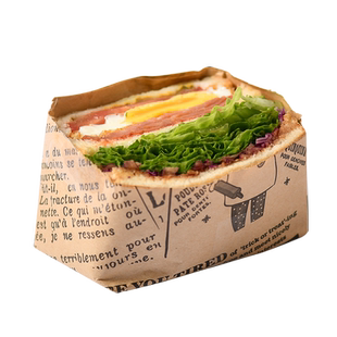 三明治的包装纸袋家用食品级自制吐司防油纸可切透明塑料打包外带