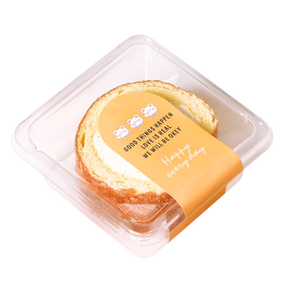 蛋糕卷切块包装盒烘焙切件透明瑞士甜品慕斯太千层网红打包盒子小
