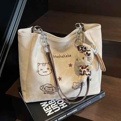 高级感小众设计包包女2025新款时尚大容量托特包百搭通勤单肩大包