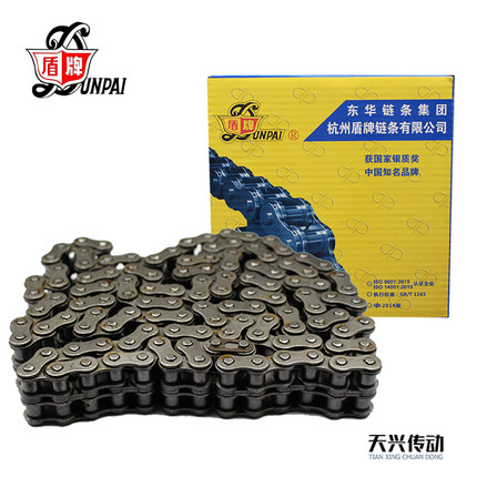 dp链条东华盾牌单双排工业传动输送滚子链0406BC08AB10AB12AB16AB