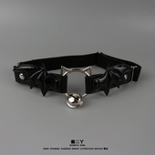 Lolita哥特恶魔翅膀猫咪铃铛腿环y2k腿带项圈朋克辣妹亚比配饰cos