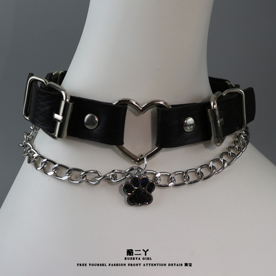 cos小众爱心腿环腿链颈带choerk