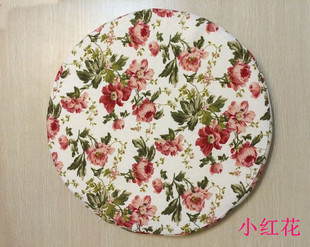 蒲团坐垫手工艺品草本田园麻布棉布坐垫室内高档绿色环保藤椅坐垫