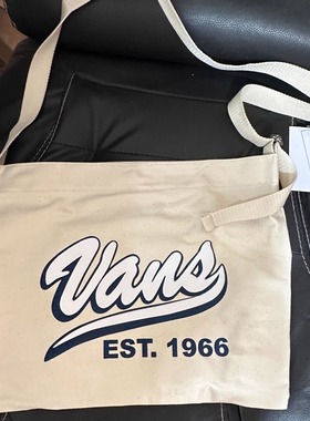 VANS米色黑色经典简约帆布包斜挎托特包 VN0A54L8BLK/VN0A54L87VJ