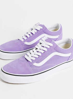 VANS女经典OLD SKOOL复古香芋淡紫色低帮范斯滑板鞋 VN0A38G19GD