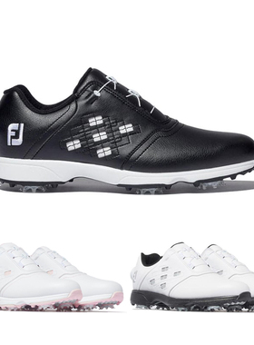 日本代购 Footjoy eComfort Boa旋钮鞋防水透气有钉高尔夫球鞋FJ
