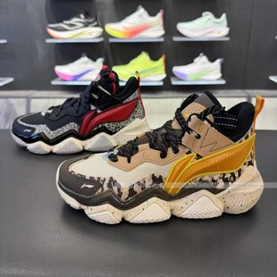 男大童怒放实战高帮运动鞋 新品 YKBV086 2025冬季 李宁儿童篮球鞋