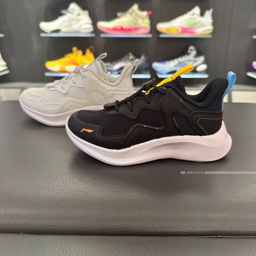 李宁男女小童休闲鞋网面舒适