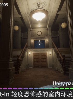 Unity恐怖房间Horror EnvironmentPack1场景关卡轻度恐怖写实环境