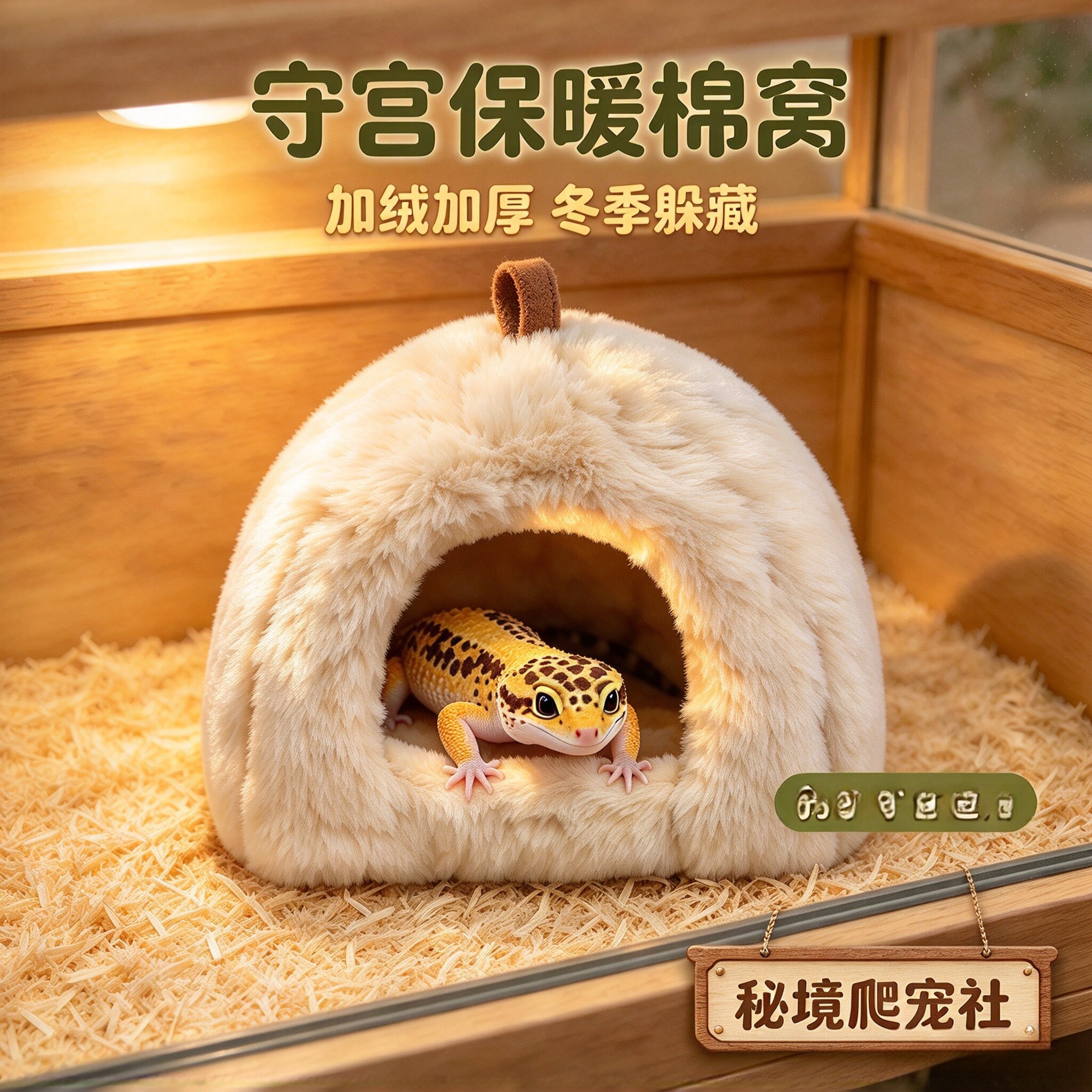爬宠守宫棉窝冬季保暖