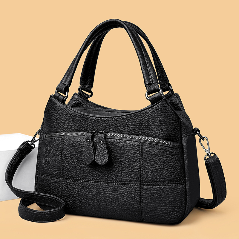 女士包包2025新款百搭单肩斜挎包妈妈包包大容量中年女包婆婆皮包