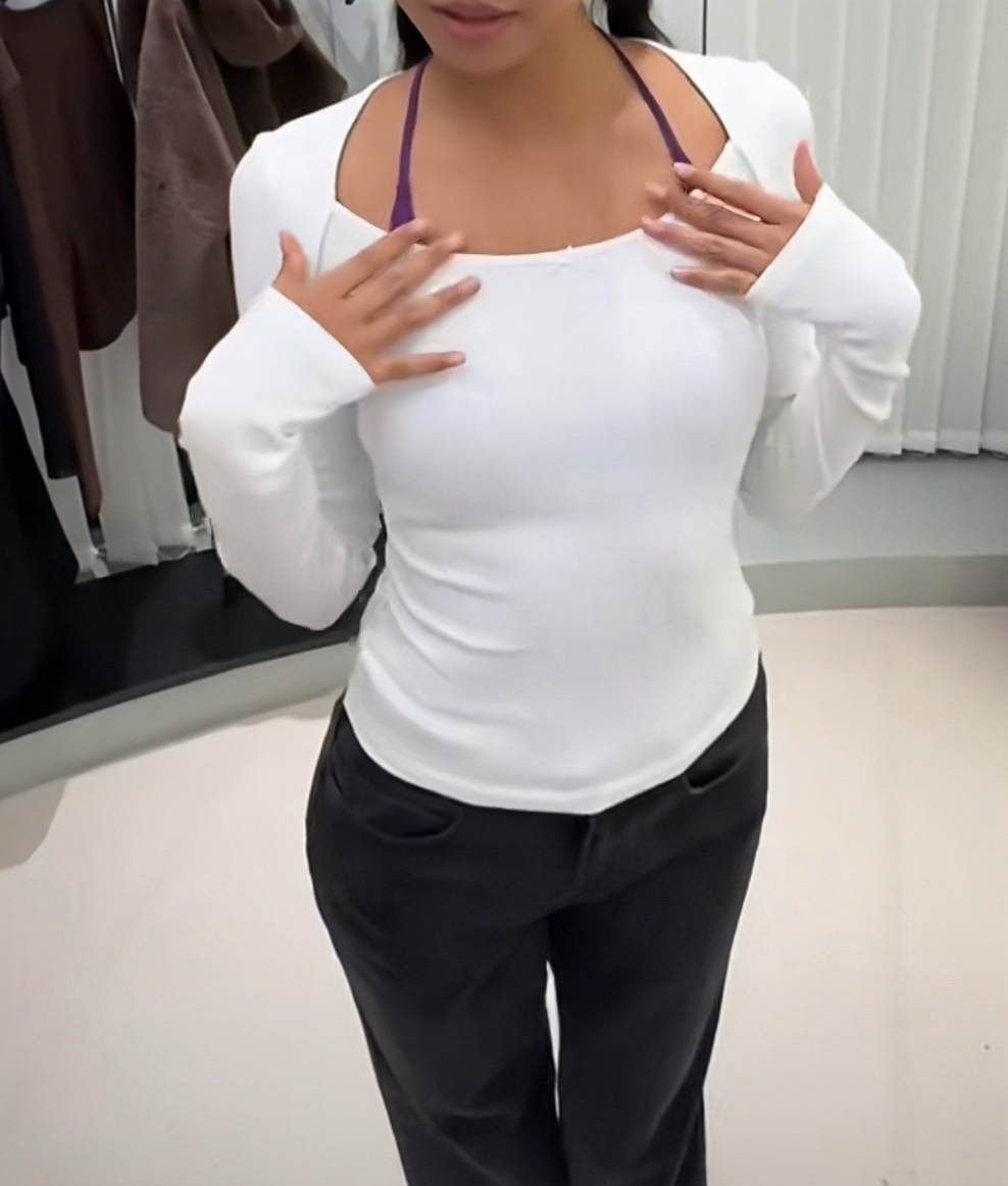 RA everyday 船领蝴蝶结长袖T恤 白色/藏蓝/黑色