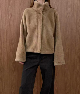 立领短款 布料100还原 毛毛皮草外套 高品质 North