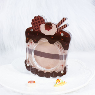 七口小蛋糕吧唧谷美徽章展示框适配58/65/75mm谷子收纳吧唧托现货