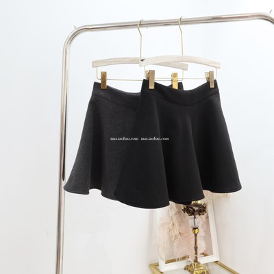 韩国小黑裙伞裙蓬蓬裙加厚半身裙