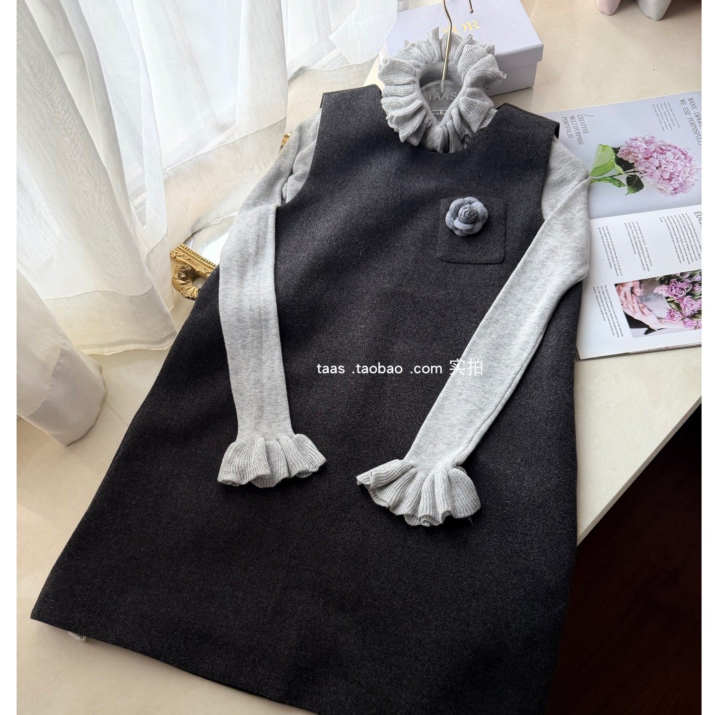 法式妮子背心裙赫本风小香连衣裙