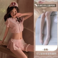 Розовые+белые носки сети