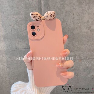 ins豹纹蝴蝶结neo11粉iqoo15pro手机壳z10utlra爱酷9x/8/7se软6turbo/13+/s12女vivo t4/y52s/y78v5套t3/y36i