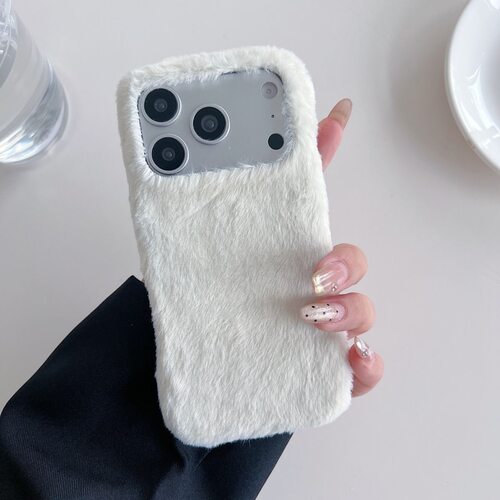 秋冬毛绒适用小米17pro max手机壳15pro/14ultra/1白civi5/4红米note12pro简约11r男turbo3女1s/2保护套k90e