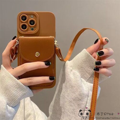 ins插卡适用note15pro红米k90手机壳k80至尊k70斜挎K60挂绳50ultra/40s/14r13c卡包12s女tubro4套5pro可爱11t