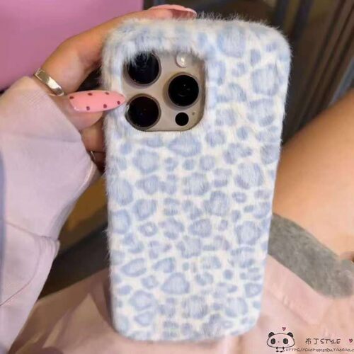 秋冬毛绒OPPO find x9手机壳8ultra豹纹7女reno4se可爱k5/a3/a6/2pro/1毛茸茸realme15真我GT网红a78/a36/a8