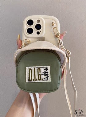 ins零钱包适用note15pro红米k90手机壳k80至尊k70女K60斜挎50ultra挂绳40s14r13c网红12s可爱tubro4/5pro/11t