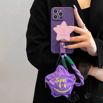 星星零钱包OPPO find x9手机壳8ultra/7女reno4se支架k5/a3/a6手绳2pro潮1套realme15真我GT/a78/a36/a96/a97