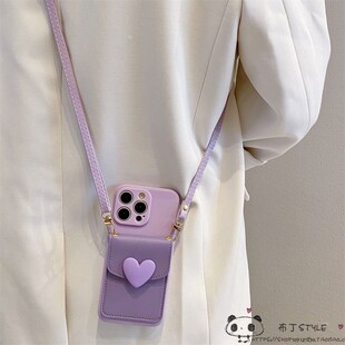 ins卡包neo11爱心iqoo15pro手机壳z10utlra爱酷9x s12套vivo t4y52s紫色y78v5t3 y36i 8斜挎7se女6turbo绳13