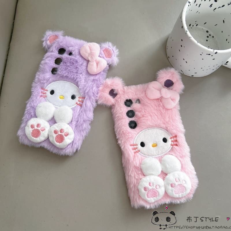 毛绒猫咪neo11秋iqoo15pro手机壳z10utlra爱酷9x/8冬7se可爱6turbo/13+立体s12女vivo t4/y52s/y78v5t3/y36i