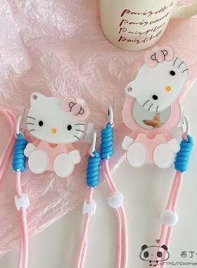 卡通kitty一加turbo6手机壳1+ace6t凯蒂猫15/13/12粉ace3镜子one plus11r斜挎ace2 pro女nord5n100绳ce4/3v/2