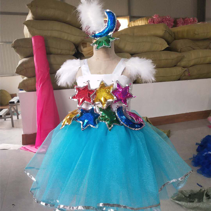 儿童演出服女童快乐的小星