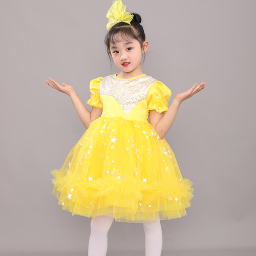 儿童演出服女童蓬蓬是女孩小可爱