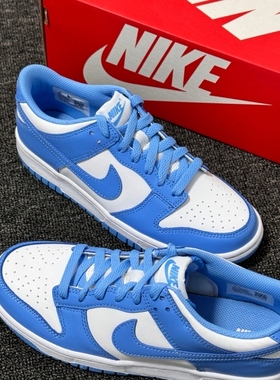 Nike Dunk Low GS 蓝白色 防滑耐磨 低帮女子休闲板鞋 CW1590-103