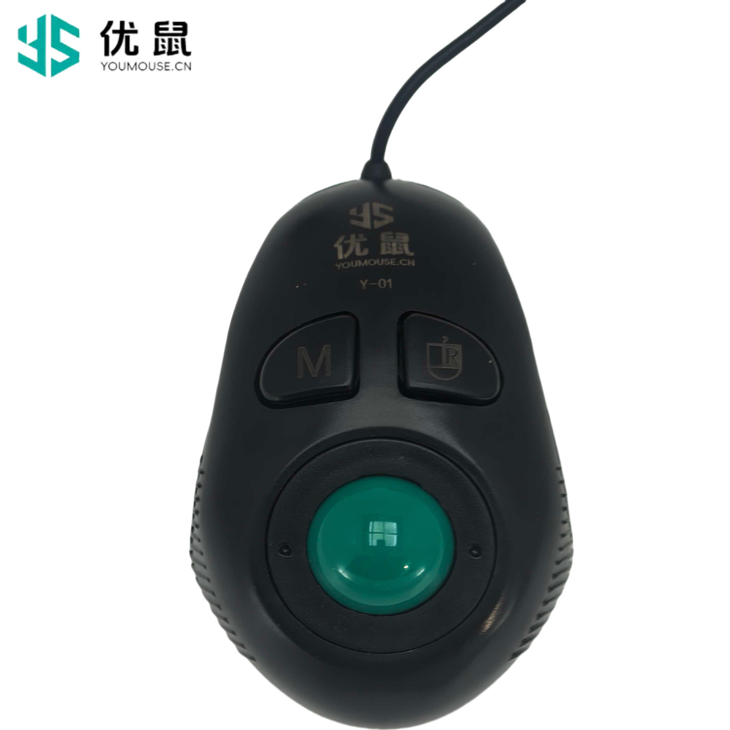 优鼠轨迹球人体工学有线鼠标－手握式专用鼠标－Y-01